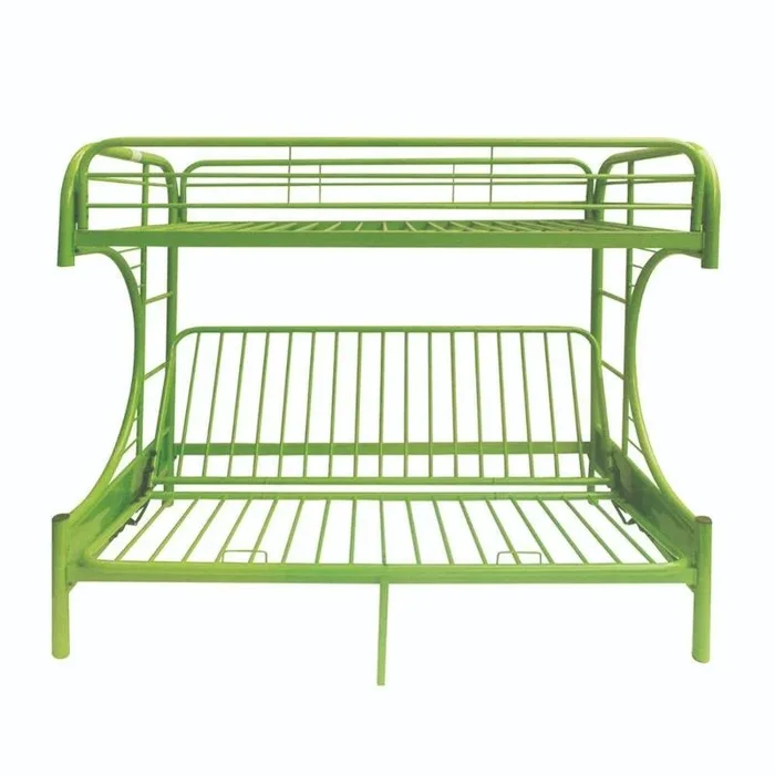 02091w-gr Acme Furniture Eclipse Green Twin/full Funton Metal Bunk Bed