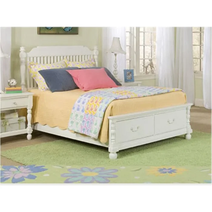 0850-4203-tn Legacy Classic Furniture Olivia Twin Size Low Poster Bed With Storage Fb