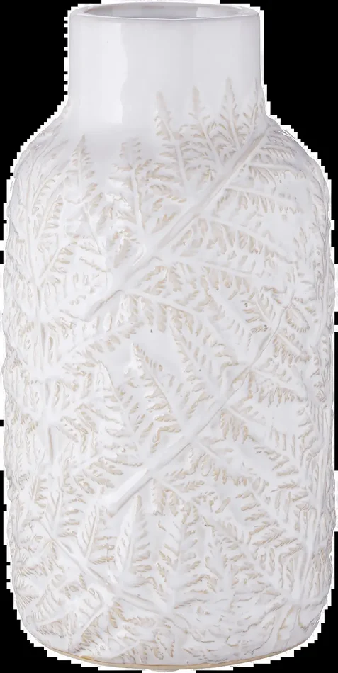 11.5 Inch Leaf Embossed Vase