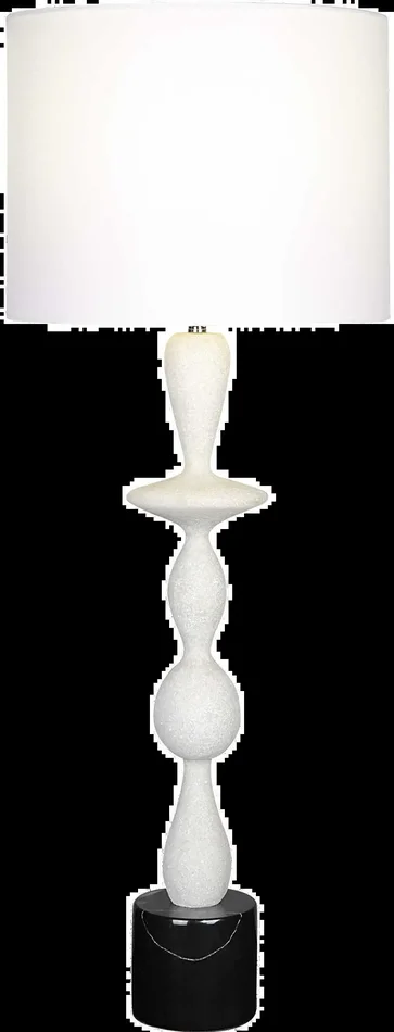11″ Inverse Black and White Table Lamp