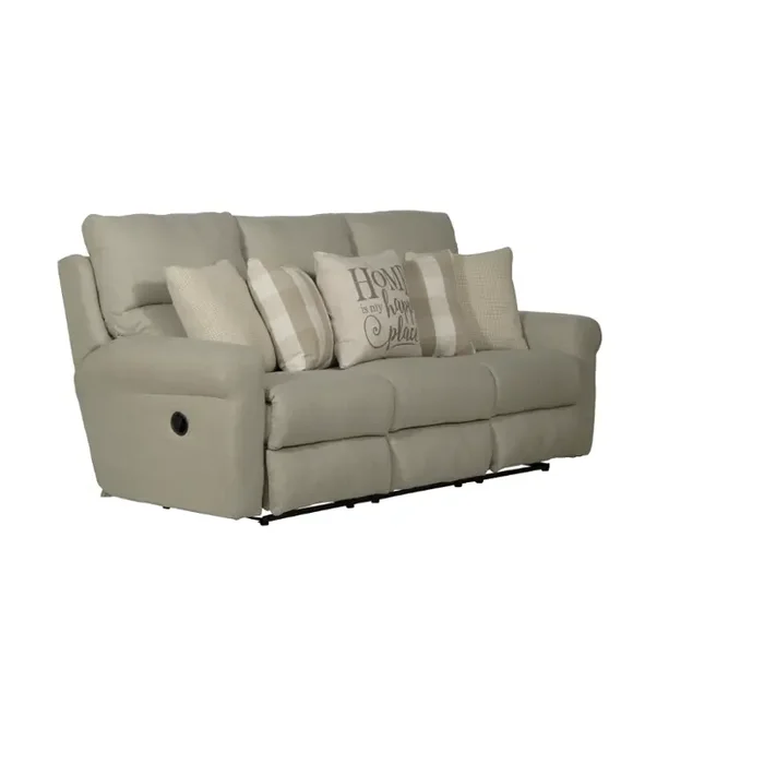 1211-1605-38 Catnapper Furniture Westport Lay Flat Reclining Sofa – Cement/linen