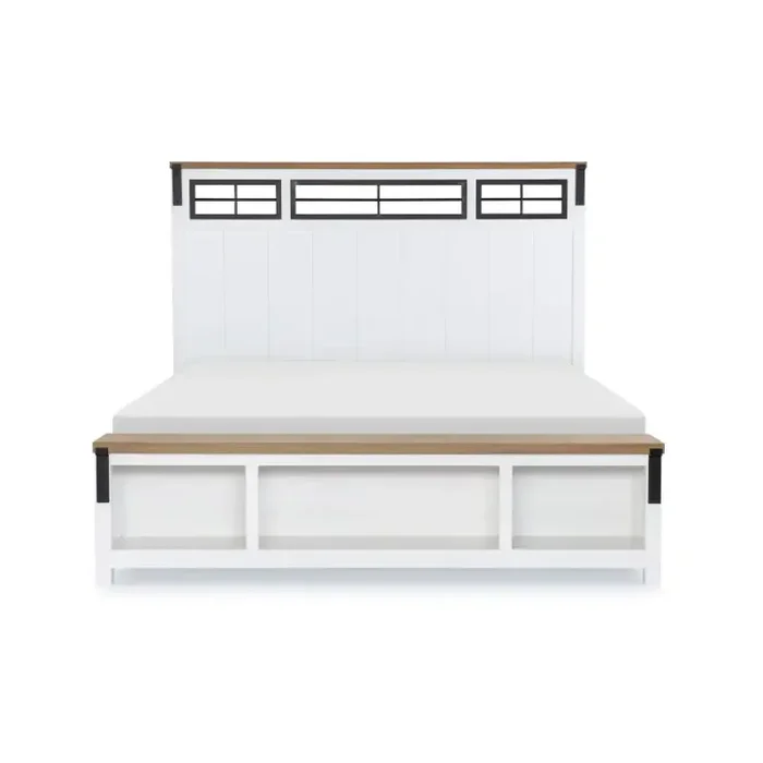 1561-4306 Legacy Classic Furniture Franklin King Panel Bed With Storage Footboard