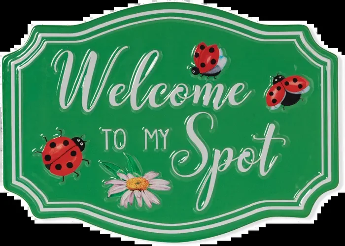 16″ Ladybug Metal Emboss Wall Decor
