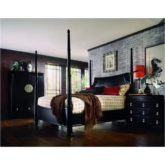 161-386 American Drew Furniture Tansu King/california King Poster Headboard