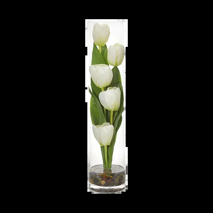 18″ Tulip Sonata White