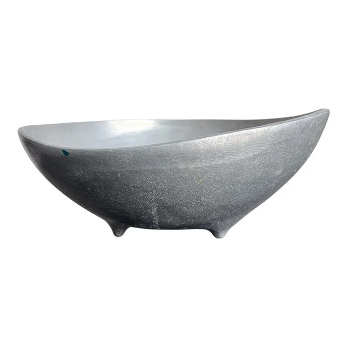 1970s Bruce Fox Design Silver Metal Footed Bowl