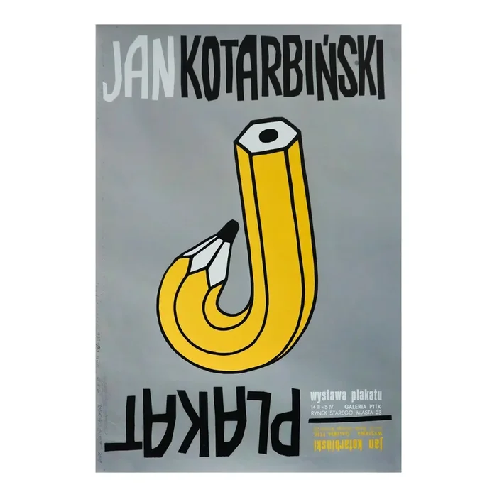 1978 Polish Poster Exhibition Poster, Jan Kotarbinski, (Pencil)