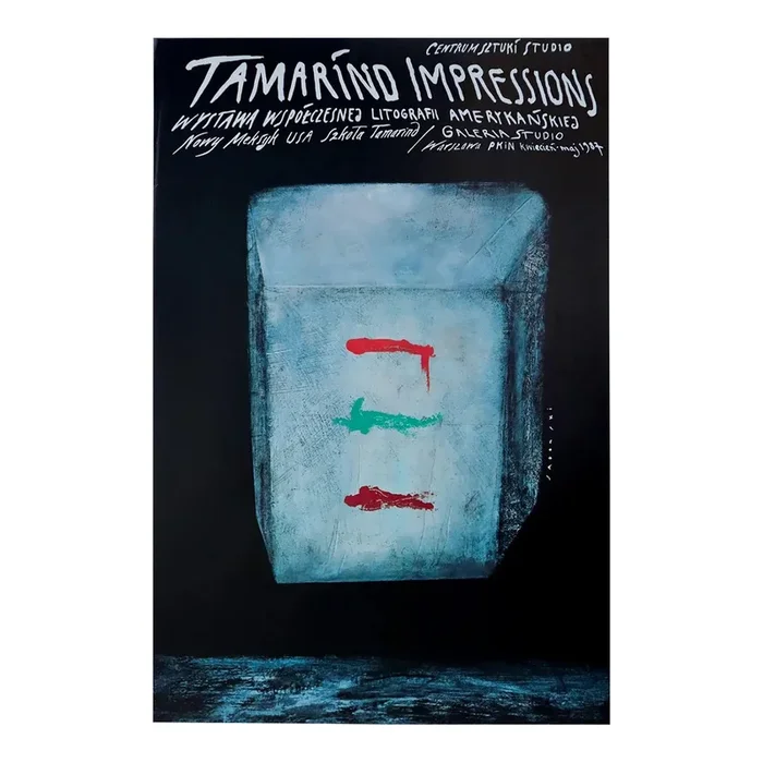 1987 Polish Exhibition Poster – Tamarínd Impressions – Sadowski