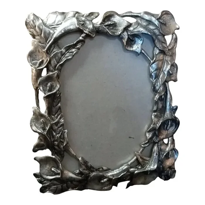 1995 Arthur Court Pewter Calla Lilly Photo Frame