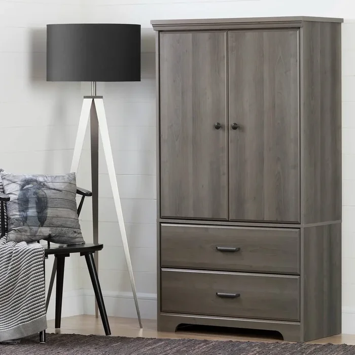 2-Door Armoire with Drawers – Versa