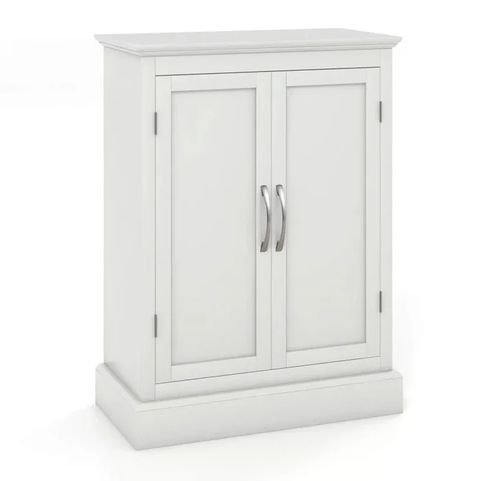 2-Door Freestanding Bathroom Cabinet with Adjustable Shelves