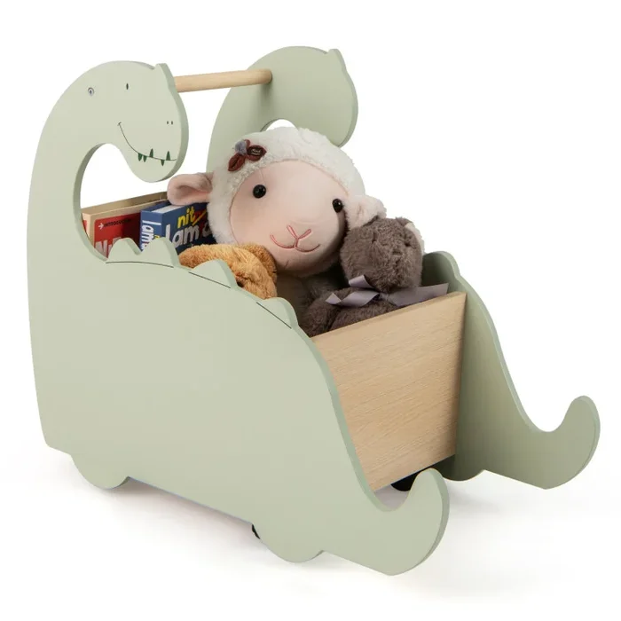 2 in 1 Wooden Baby Push Walker with Pine Wood Handle