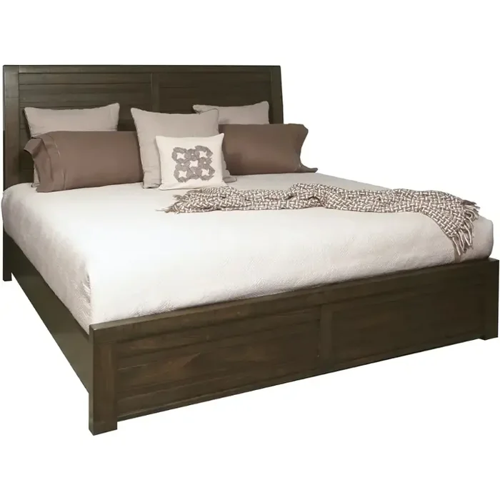 210-s076-250h Samuel Lawrence Furniture Ruff Hewn – Brown Queen Bed