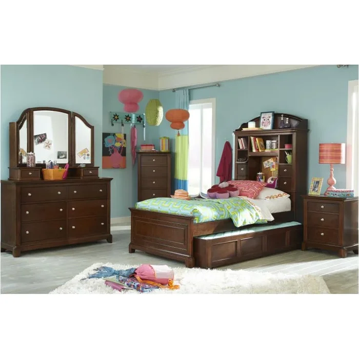 2880-4803 Legacy Classic Furniture Impressions Twin Bookcase Bed With Panel Fb