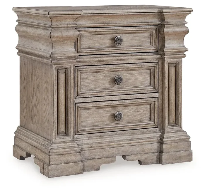 3-Drawer Nightstand with Outlets and USB Charging