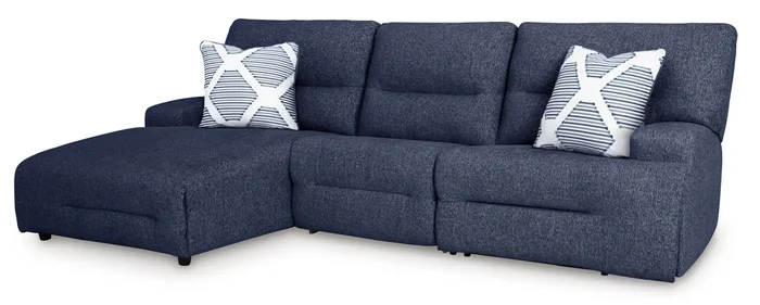 3-Piece Power Reclining Sectional w/ Chaise