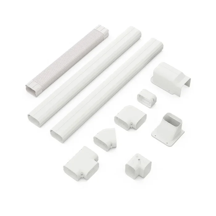 4 Inches W x 10/16.5 Feet L Mini Decorative PVC Slim Line Cover Kit-4 inches