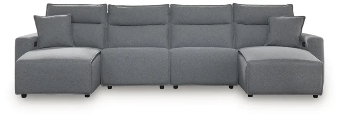 4-Piece Power Reclining Sectional With Chaise