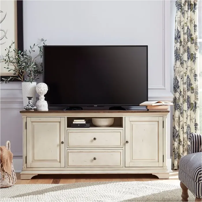 498-tv66 Liberty Furniture Morgan Creek 66 Inch Tv Console