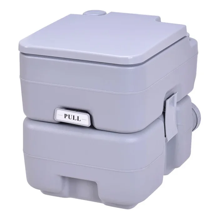 5.3 Gallon Portable Toilet with Waste Tank and Built-in Rotating Spout