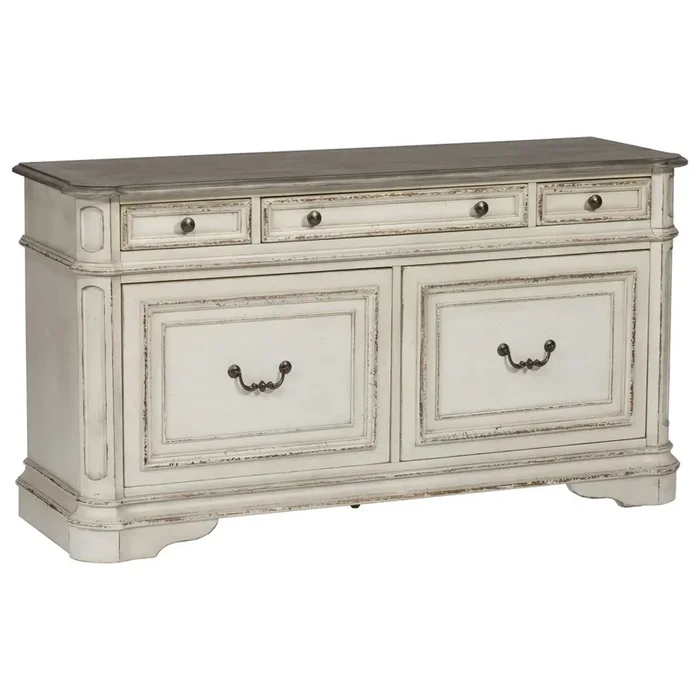 5 Drawer Credenza with Wire Management