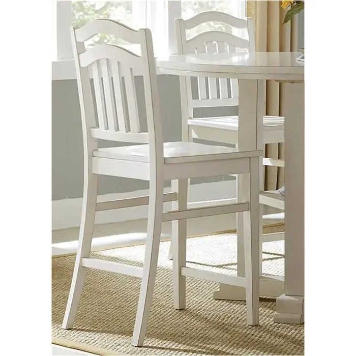 518-c150124 Liberty Furniture Summerhill Slat Back Counter Chair – Linen