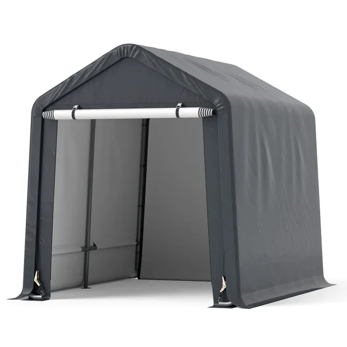 6 x 6.5/8 x 6.5 Feet Portable Motorcycle Outdoor Storage Shelter