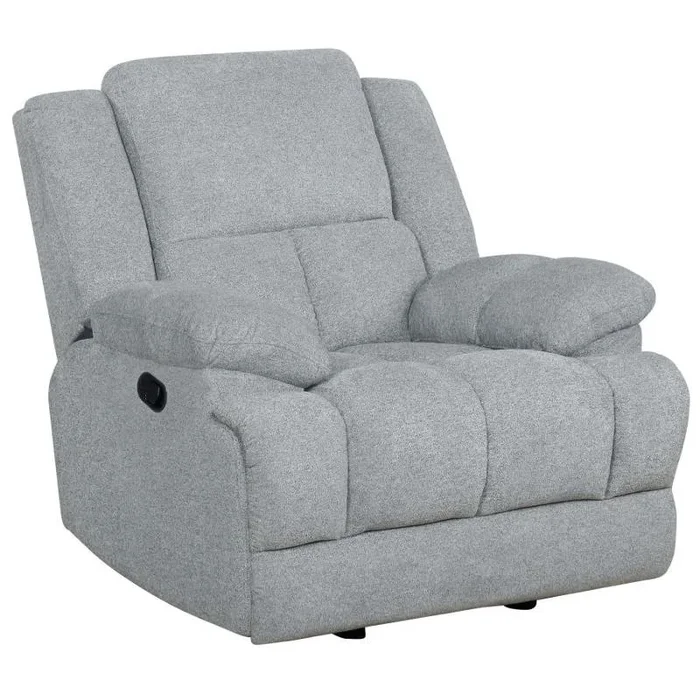 602563 Coaster Furniture Waterbury Glider Recliner – Grey