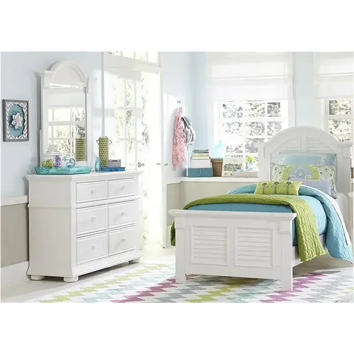 607-br11 Liberty Furniture Summer House I Youth Twin Panel Bed