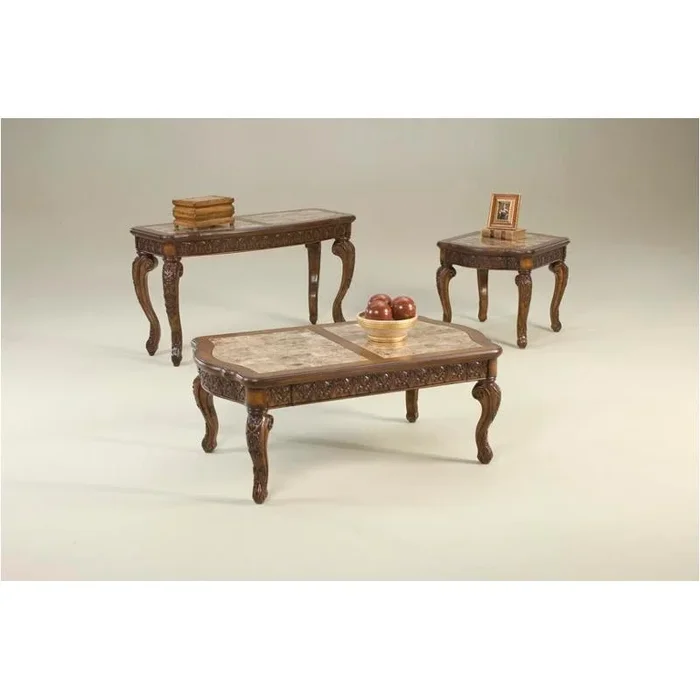 615-606 Legacy Classic Furniture Matador Rect. Sofa Table W/marble