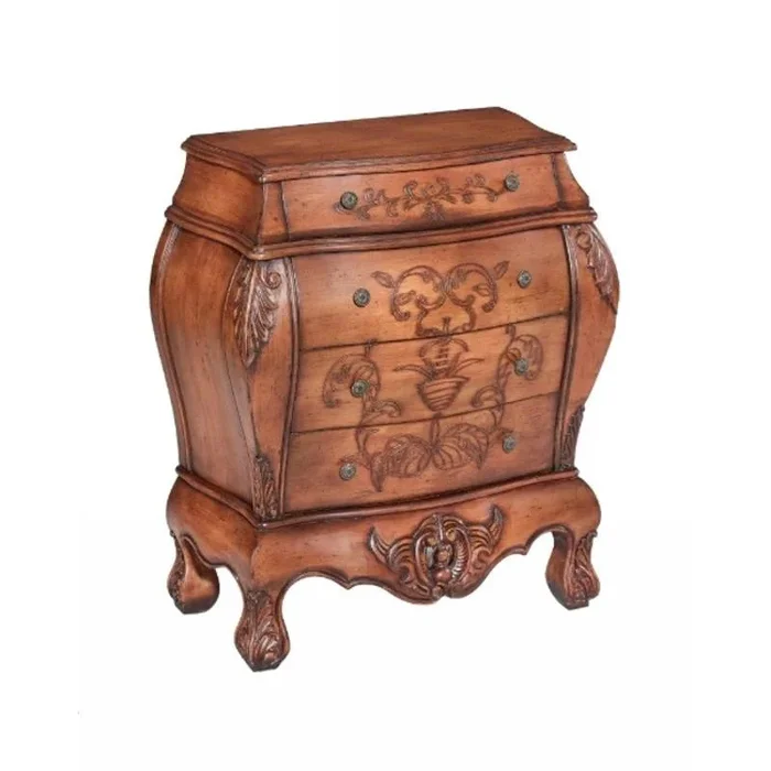 64155 Stein World Petite Bombe 4dw Aged Chestnut Fnsh
