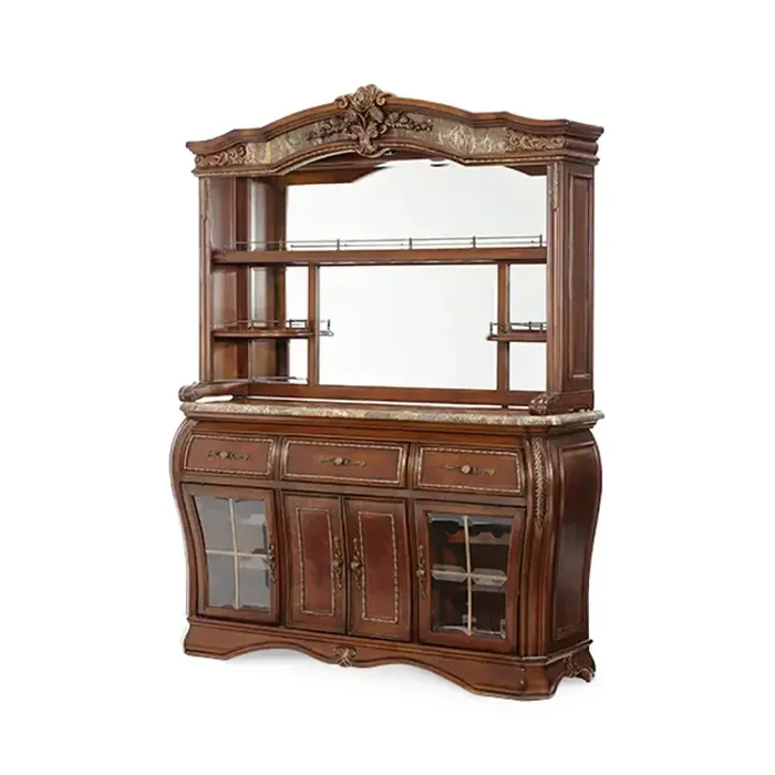 67509t-52 Aico Furniture Oppulente Sienna Spice Wall Bar-sienna Spice