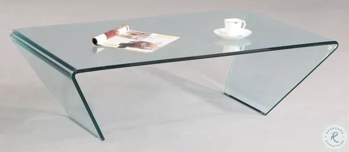 72102 Clear Glass Rectangular Occasional Table Set