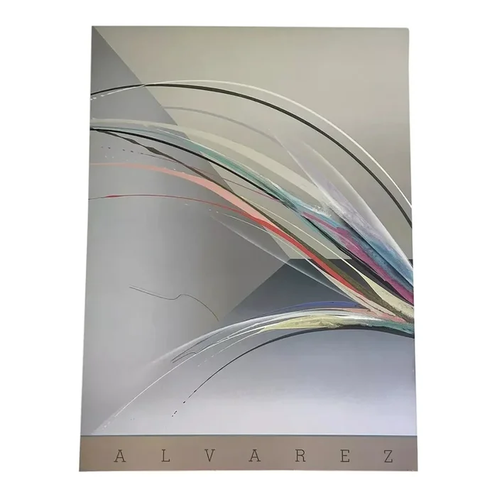 80s 90s Elba Alvarez Geometric Abstract Gallery Exhibit Poster Postmod