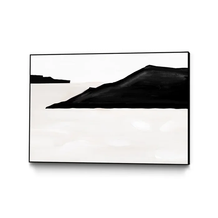 “Black Mountains” Canvas Framed Black 36×24 Wall Art|Œuvre d’art murale sur toile encadrée noire « Black Mountains » 36 x 24
