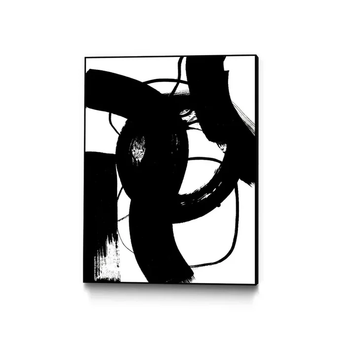 “Blackthoroughfares Ii” Canvas Framed Black 30×40 Wall Art|Œuvre d’art murale sur toile encadrée noire « Blackthoroughfares Ii » 30 x 40