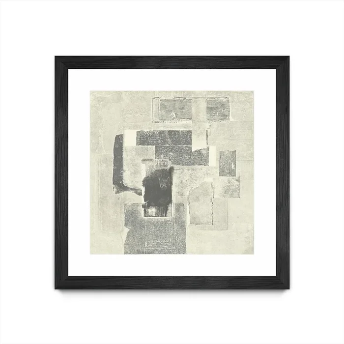“Camera Obscura” Matted and Framed Black 36×36 Wall Art|Œuvre d’art murale encadrée noire et mate « Camera Obscura » 36 x 36
