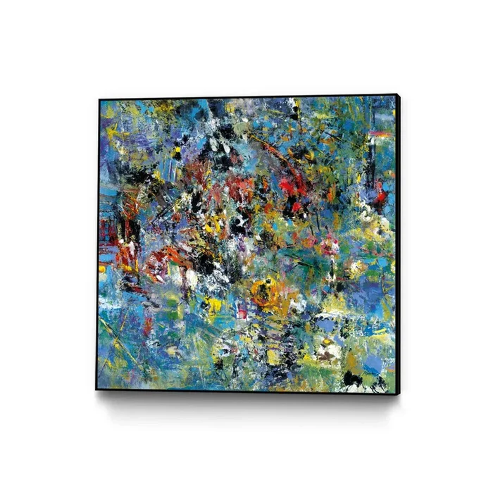 “Carpe Diem 2” Canvas Framed Black 20×20 Wall Art|Œuvre d’art murale sur toile encadrée noire « Carpe Diem 2 » 20 x 20