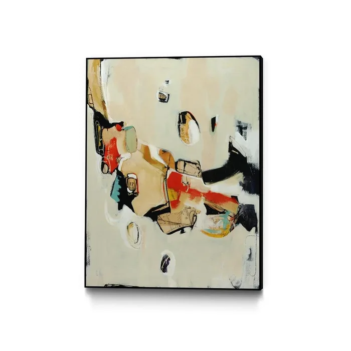 “Charred Memorbilia” Canvas Framed Black 24×32 Wall Art|Œuvre d’art murale sur toile encadrée noire « Charred Memorbilia » 24 x 32