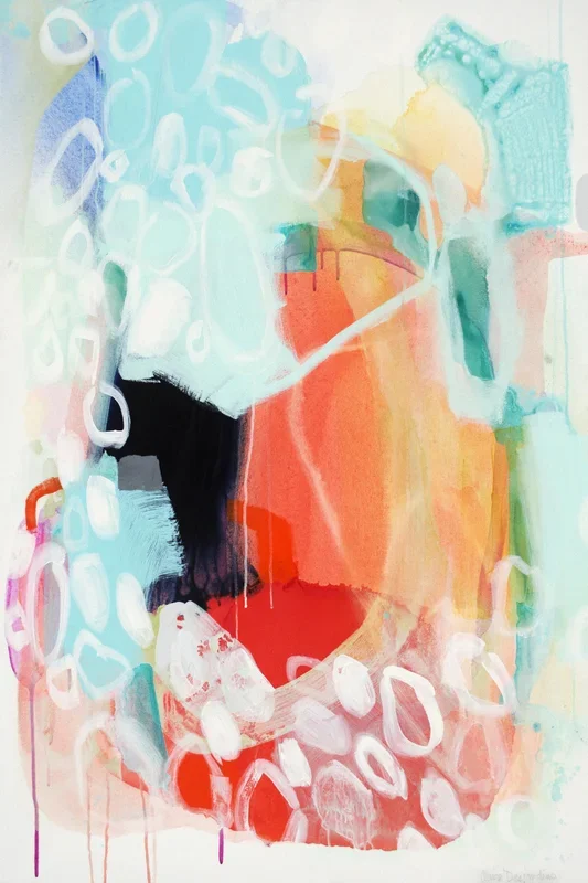 “Cherry Creamsicle Love” Giant Art 72×48 Wall Art|Œuvre d’art murale Giant Art « Cherry Creamsicle Love » 72 x 48