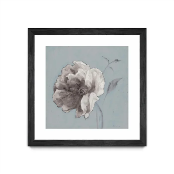 “Floral Symposium Ii” Matted and Framed Black 30×30 Wall Art|Œuvre d’art murale encadrée noire et mate « Floral Symposium Ii » 30 x 30
