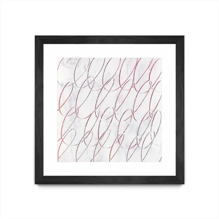 “Hula I” Matted and Framed Black 30×30 Wall Art|Œuvre d’art murale encadrée noire et mate « Hula I » 30 x 30