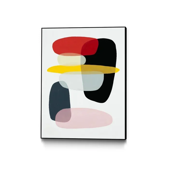 “Joy And Pop I” Canvas Framed Black 24×32 Wall Art|Œuvre d’art murale sur toile encadrée noire « Joy And Pop I » 24 x 32
