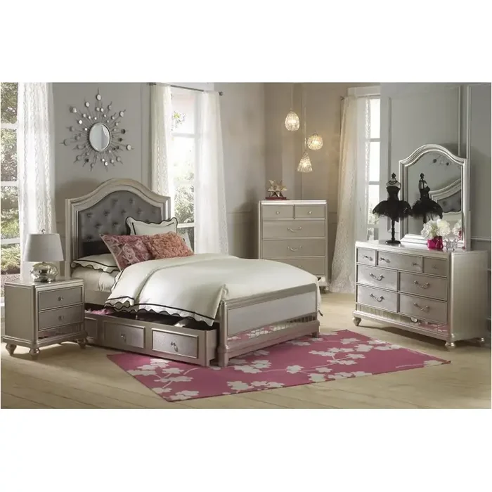 8874-532 Samuel Lawrence Furniture Lil Diva Full Panel Upholstered Bed
