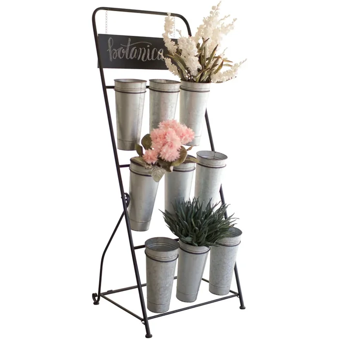 9 Bucket Flower Rack