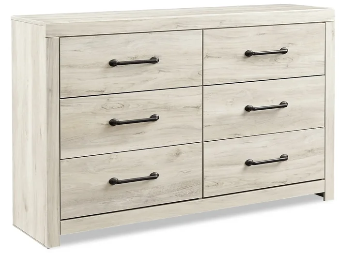 Abby Bedroom 6-Drawer Dresser, 58.7″W x 36.42″H – White | Commode Abby de 58,7 po (L) x 36,42 po (H) à 6 tiroirs pour la chambre à coucher – blanche