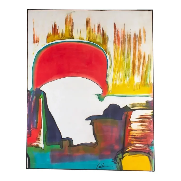 Abstract Batik Signed by Harry Hilson