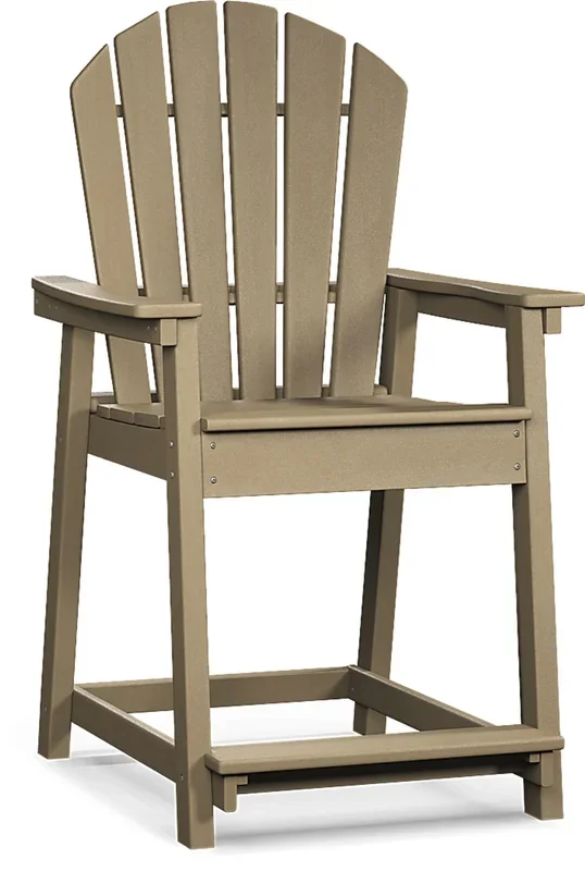 Addy Brown Outdoor Balcony Adirondack Stool