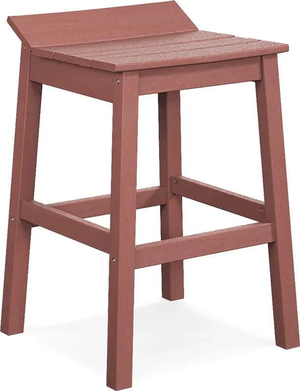 Addy Red Outdoor Barstool