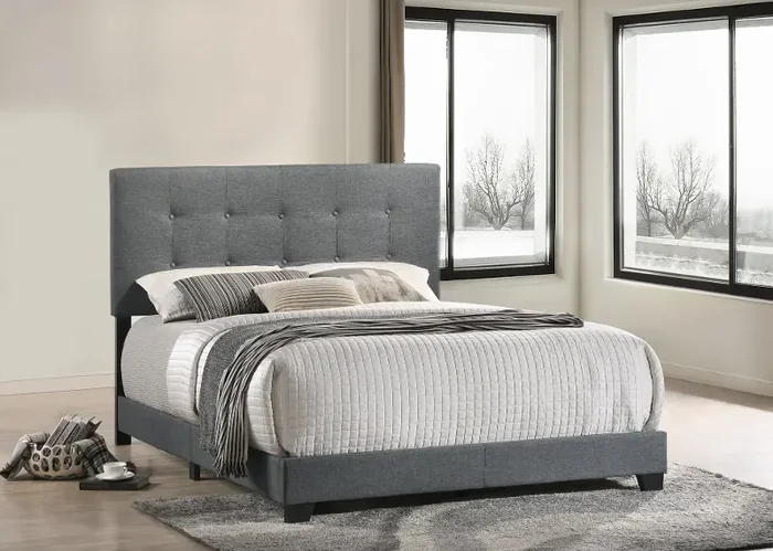 Addyson Gray Full Upholstered Bed
